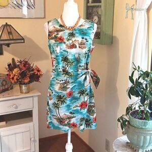 Vintage Shannon Marie Mock Sarong. Hawaiian,  Tropical